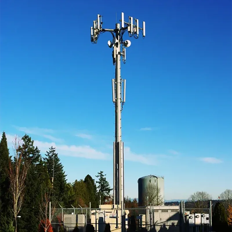 Hva er den typiske levetiden til et monopolstålrørtårn